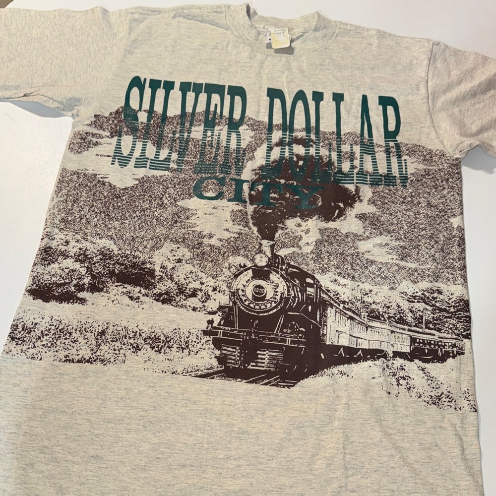 Silver Dollar City Vintage‎ AOP Men’s Graphic Tee Size Large